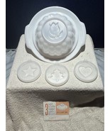 Vtg 1975 TUPPERWARE Jel-N-Serve Mold W/4 Designs Tray & Pamphlet 6 Pieces - $278.19 MXN