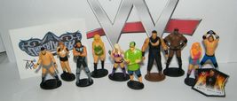 WWE Wrestling Deluxe Mini Figure Set of 12 Toy Kit with 10 Figures, Tattoo More! - £12.81 GBP