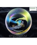 Glass Eye Studio 501 Black Hole Celestial Cosmic Round Paperweight - £118.63 GBP