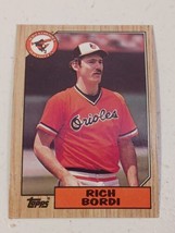 Rich Bordi Baltimore Orioles 1987 Topps Card #638 - £0.76 GBP