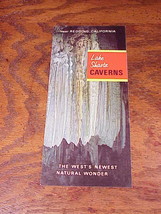1970&#39;s Lake Shasta Caverns Foldout Travel Brochure, near Redding, Califo... - $5.75
