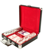 Poker Set In Case 100 Chips 2 Card Decks Dice NEW From The Broadmoor - $533.86 MXN