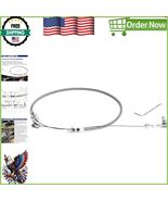 Hi-Tech 24&quot; Braided Throttle Cable Kit - U-Cut Adjustable and Easy Install - $43.35 CAD