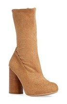 Jeffrey Campbell &#39;Sequel&#39; Mid Calf stretch shaft Boots CAMEL new sz 6.5 ... - £118.84 GBP