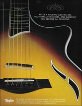 Taylor T5 Thinline Fiveway acoustic/electric sunburst guitar advertisement print - £3.31 GBP