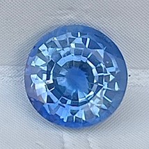 Natural Blue Sapphire 0.90 Cts Round Cut Ceylon Loose Gemstone Jewelry Ring - £139.86 GBP