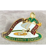 Curling Ladies Granite Bonspiel Quebec Winter Club Pin Medal Enamel Rare... - £10.87 GBP