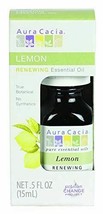 NEW Aura Cacia Essential Oil Lemon in Box 0.5 Ounce - £7.98 GBP