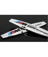 2pcs Metal Emblem Badge Sticker Motorsport Power (2Pcs Silver Polished) - $41.55 CAD