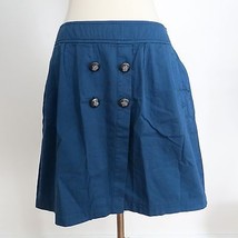 Zara Basic size SMALL blue knee-length skirt decorative embossed buttons... - £5.23 GBP