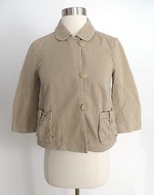 J. Crew Weathered Broken-in Chino size 0 light beige camel blazer jacket - £5.16 GBP