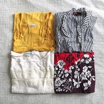 LOT OF 4 Forever 21 size SMALL multi-print lightweight blouse tank top shirt - £6.91 GBP