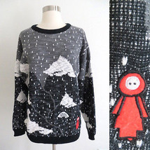International Stefano Sportswear unisex size MEDIUM knit hipster graphic sweater - £8.21 GBP