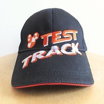 Walt Disney World Epcot Test Track black hat cap size adjustable -missing button - £8.30 GBP
