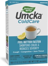 Nature&#39;s Way Umcka ColdCare Soothing Hot Drink Mix, Feel Better Faster, Clinical - £20.77 GBP