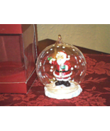 New Gorham Winter Follies Santa Claus Crystal Ball Ornament - $27.39 CAD