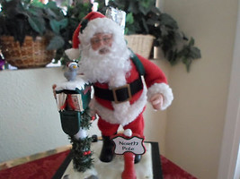 Christmas Musical Lighted Santa at North Pole Figure - $19.99