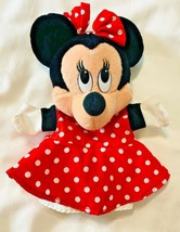 Hand Puppet Disney Minnie Mouse Plush Doll Toy Stuffed Animal Vintage Ma... - $9.88