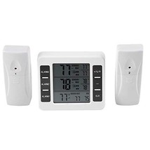 Freezer Thermometer With Alarm, Digital Thermometer For Freezer With 2Pcs Sensor - £31.16 GBP