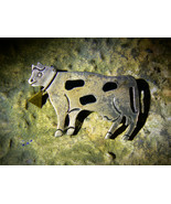 EGYPTIAN GODDESS HATHOR GREAT PROVIDER Sterling Sacred Cow Brooch izida ... - $393.00