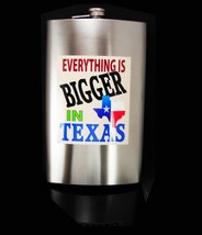HUGE 1/2 gallon Flask Everything is bigger in texas  Vintage whiskey lov... - £59.81 GBP