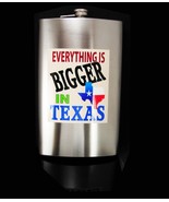 HUGE 1/2 gallon Flask Everything is bigger in texas  Vintage whiskey lover 6 4 o - $75.00