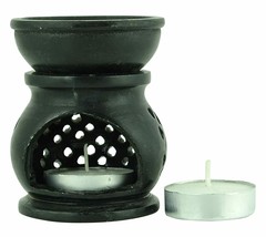 Marble Tea Light Aroma Diffuser Burner Essential Oil Warmer/Aromatherapy Green - £18.14 GBP
