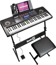 Rockjam&#39;S 61-Key Touch Display Keyboard Piano Kit Comes With A Digital Piano - £155.81 GBP