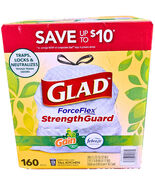 Glad ForceFlex 13-Gallon Kitchen Trash Bags Gain Original Scent + Febreze 160 Ct - $38.20