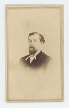 Antique ID&#39;d CDV Circa 1860s Man Named J. Miller Goatee Beard  Potter Elyria, OH - £9.52 GBP