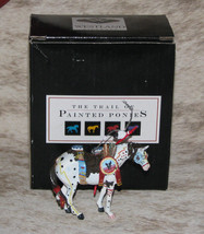 TRAIL OF PAINTED PONIES War Pony Ornament #1496~3&quot;~1st Release 2003~Nati... - £38.34 GBP