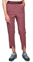 $85 Mountain Hardwear Nylon Ankle Pants Small 4 Red Pinstripe UV 50+ Cam... - $95.04