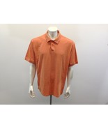 Haggar Polo Shirt Men&#39;s Size XL Orange Short Sleeve Cotton/Polyester - $7.92