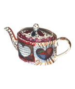Unique 1996 Gump&#39;s San Francisco Hearts Teapot by Rob Turner Valentine&#39;s... - $950.34 MXN