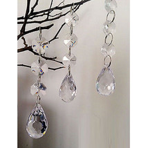 30pcs Acrylic Crystal Beads Garland Chandelier Hanging Wedding Christmas Party - £10.00 GBP