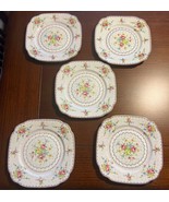 Vintage Royal Albert Petit Point Bone China Lunch Plate 7.5&quot; Scalloped Edge - $40.60 CAD
