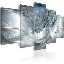 Tiptophomedecor Glamour Canvas Wall Art - Sparkling Dandelions Blue 5 Piece - St - £71.76 GBP+