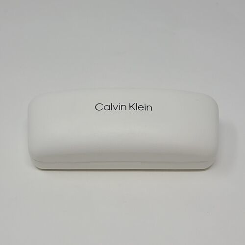 Primary image for Large Calvin Klein White Clamshell Sunglasses Eyeglasses Glasses Case CK