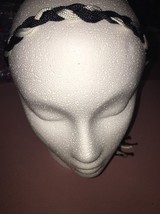 Black And White Fashion Braided Headband - $7.90
