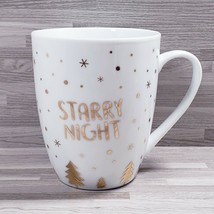 Saxon Chocolates Christmas Holiday &quot;Starry Night&quot; 10 oz. Coffee Mug Cup White - $14.37