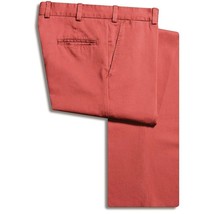 NWT Mens Size 35 Bills Khakis M2P Weathered Red Pleat Front Poplin Chino... - £42.98 GBP