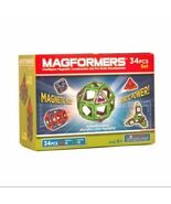 Magformers Neon Color Magnetic Construction Set 34-Piece (Green/Purple) - $676.61 MXN