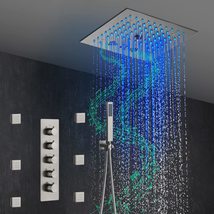 Cascada Luxury 12 Music LED shower system with built-in Bluetooth Speakers, 4 f - £1,169.21 GBP+