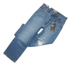 NWT Levi&#39;s Ribcage Straight Ankle in Noe High Destroy Super High Rise Jeans 32 - £49.00 GBP