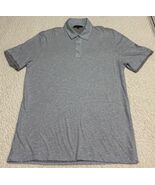 Vince Men's Light Blue/Gray Double Layer Short Sleeve Polo T-Shirt Size ... - $27.98