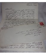 Vtg Letter Discussing How Many People Live In a Town 1950 - $37.13 MXN