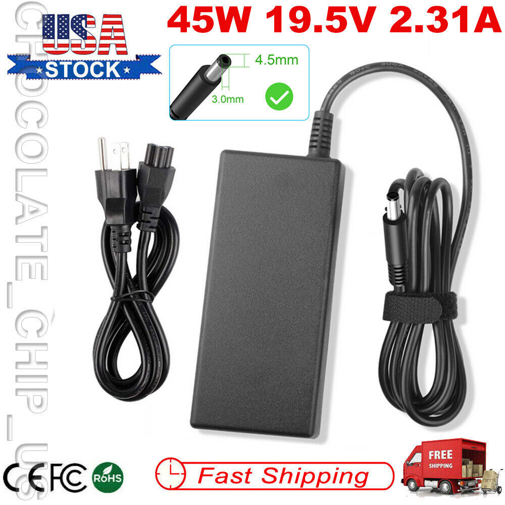 45W Ac Adapter Charger For Dell Inspiron 11 13 14 15 17 3000 5000 7000 Series - $21.99