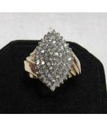 Caspian 10k Yellow Gold 67 Diamond Sz 10.75 Ring 5.9g Gorgeous 1.15ct Cl... - $15,079.10 MXN