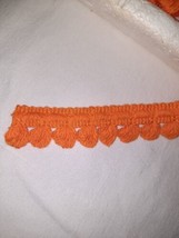 Retro Groovy Vintage Orange Fringe Trim ~ 20+ Yards ~ One Length! - £34.42 GBP