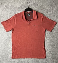 Hurley Mens Red Short Sleeve Polo Shirt Size Large Made w/ Nike Dri-fit - £6.65 GBP